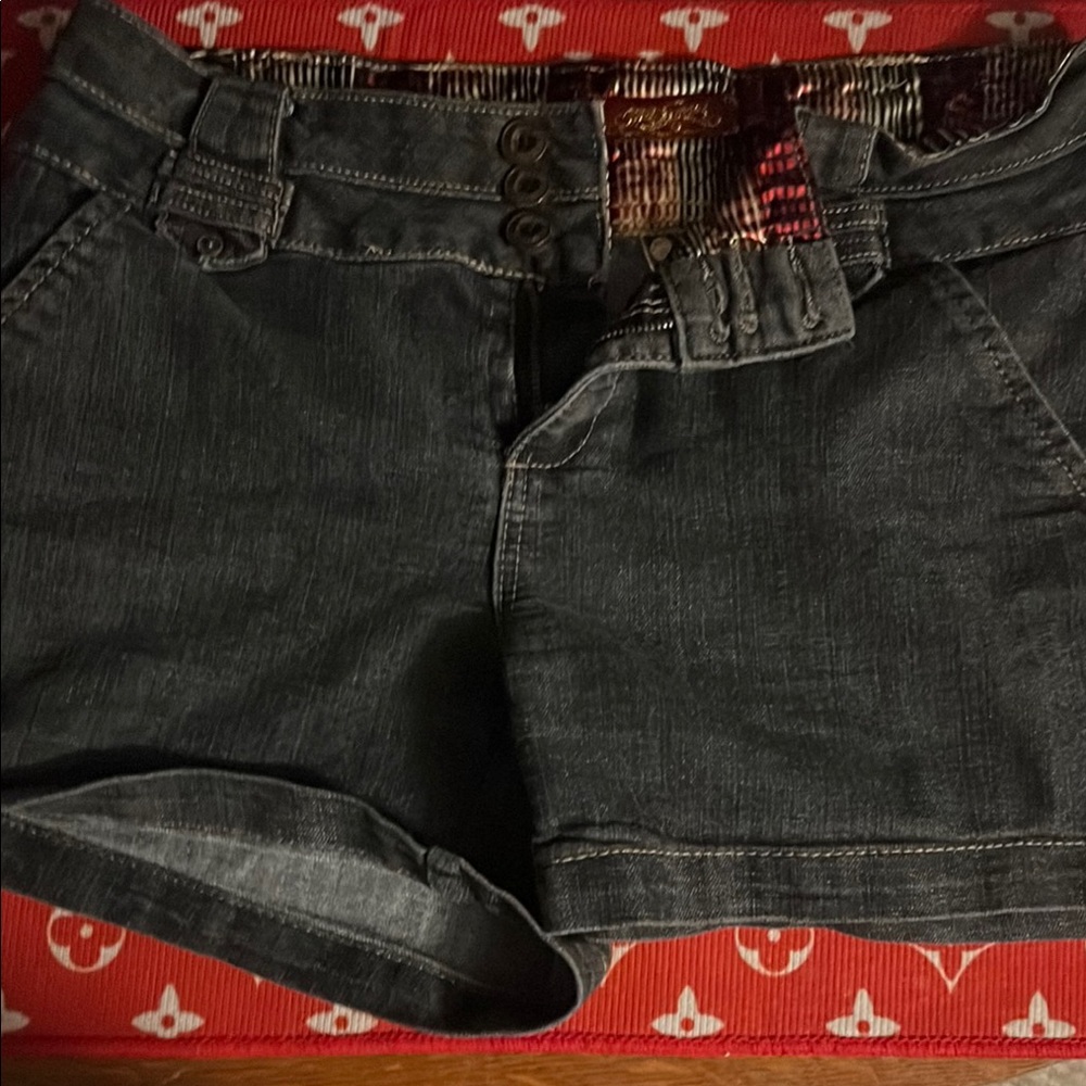 Stylish Black Denim Women's Shorts